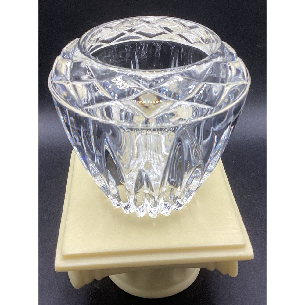 Princess House Cut Glass Heavy Crystal Votive Tea Light Candle Holderβ 3.25"
